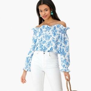 Tuckernuck off the shoulder Marguerite top